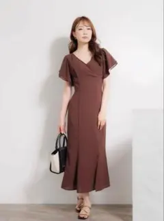 【新品未使用】リップサービス　ワンピース　セクシー　ワンピ　ブラウン　Sサイズ