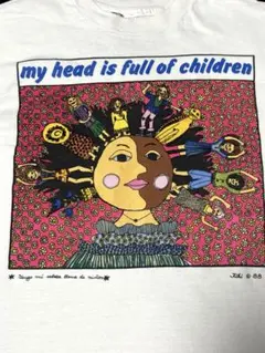 80s USA製 KikiSuarez アートTシャツ Hanes Mのサムネイル