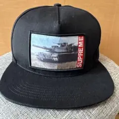 AJ-Panda 様専用SUPREME 戦車プリント スナップバックキャップ