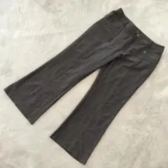 ✨大きいサイズXL✨ ジップポケット付 ワイドパンツ グレー W82