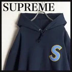 【美品XLサイズ☆最高デザイン☆大人気肉厚☆】シュプリーム Sロゴ刺繍 パーカー