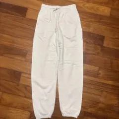 UNIQLO コットンスウェットパンツ S クリーム色