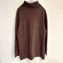 【ベルジュルネ】タートルネックセーター 長袖 カシミヤ100％ ノームコア M