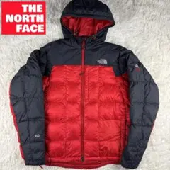 ノースフェイス ダウンジャケット 赤黒 メンズ L 800 サミット