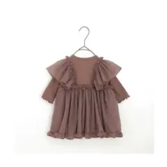 新品タグ付き/p.premier チュールワンピロンパース