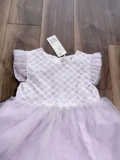 新品未使用　プティマイン　ワンピース　チュール　パープル　130 発表会