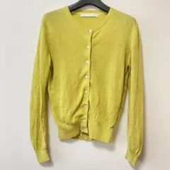 Spick ＆ Spanカーディガン 麻100イエロー