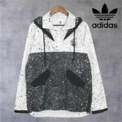 【希少・激レア】adidas ナイロンジャケット　ハーフジップ　メンズ　L