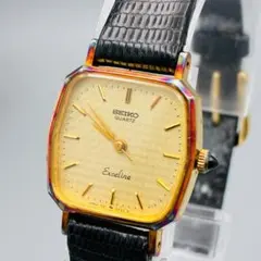 【稼働品】SEIKO 1221-5010 エクセリーヌ スクエア クォーツ
