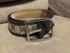 GUCCI グッチ 449716 KY9LN レザーベルト ブラウン系 85 - メルカリ
