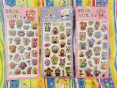 Baby three ベイビースリーボンボンドロップシール３枚セット