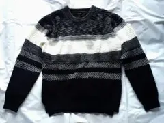 Confirm メンズ ボーダー柄ニットセーター Mサイズ
