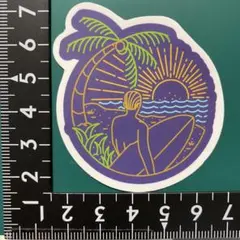 防水ステッカーシール1879   サーフィン　ボード　ハワイ   波乗り