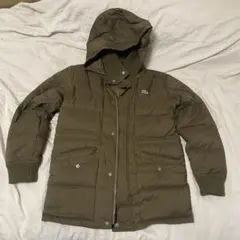 LACOSTE フード付きダウンジャケット Mサイズ オリーブ
