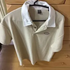 SHEIN ポロシャツ ベージュ ホワイト Lサイズのサムネイル