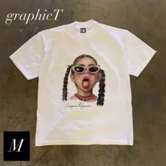 海外インポート グラフィックTシャツ 白 M ユニセックス opium Y2K