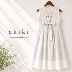 最終値下＊【新品・未使用品】 akiki スカラップワンピース - メルカリ