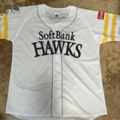 福岡ソフトバンクホークス　ユニフォーム　L 白　MAJESTIC