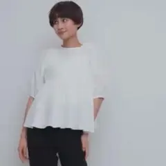 美品】ナインアールrrrrrrrr サマーライトシャツブラウス ブラック M 