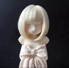 ドールウィッグ 6～7インチ 1/6ドール用 ショートボブ ブロンド 耐熱
