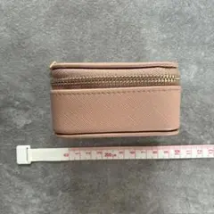 美品 ete エテコンパクト ジュエリーケース ピンクベージュ