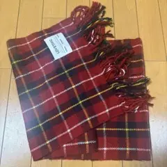 LOVE YOURS チェック柄マフラー