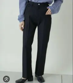 kastane ハイウエストカラバリスラックスパンツ　ブラック　0サイズ