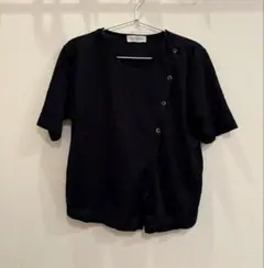 CADORNA 半袖カットソー ブラック Mサイズ【シニア】