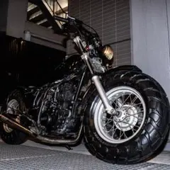 ヤマハTW200社外マフラーモトショップ五郎TW225 プリティー YAMAHA TW200 TW225 ショート管 70π マフラー メッキ