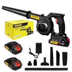 洗車 ブロアー 充電式 2000mAh大容量バッテリー 2個搭載 PSE認定