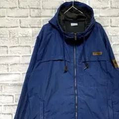 コロンビア　マウンテンパーカー　ネイビー　L ロゴ刺繍アウトドア1002