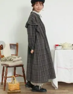 サマンサモスモス リネン ロングワンピース