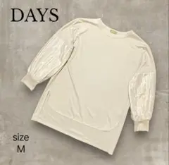 更に値下げた！【DAYS】デイズ　切替スリーブカットソー　M