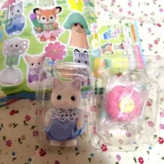 シルバニアファミリー　赤ちゃんお花畑のおともだちシリー　ラテネコの赤ちゃん
