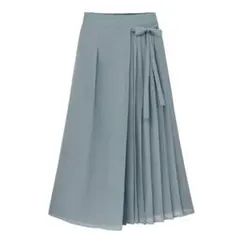 新品未使用❤️ プリーツ切替 ガウチョパンツ ワイドパンツ 春夏 M 春服