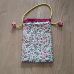 花柄 小物入れバッグ