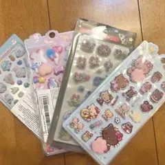サンリオ たまごっち 立体 マシュマロ ふわふわ おしり シール 4枚セットのサムネイル