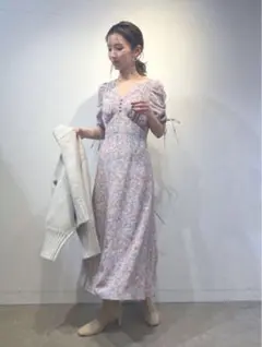 バリエーションマーメイドプリントワンピース SNIDEL スナイデル