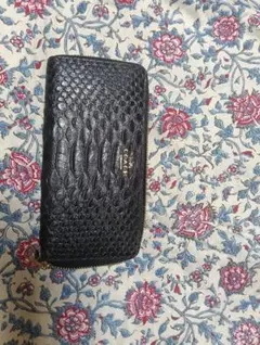 COACH ブラックレザー 長財布
