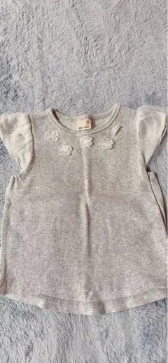 あ*か様 プティマイン 90 トップス　夏服　グレー