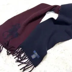 【極美品✨】ポロラルフローレン マフラー バイカラー リバーシブル ポニー 現行