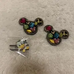 ミッキーマウス型ピンバッジセット