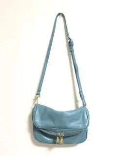 ⁑美品⁑ ショルダーバッグ★ミニバッグ★クラッチバッグにも♪ ミントブルー 水色