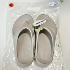 正規品oofos 25cmOOmega W8厚底サンダル 箱付き ノマドフォグ - メルカリ