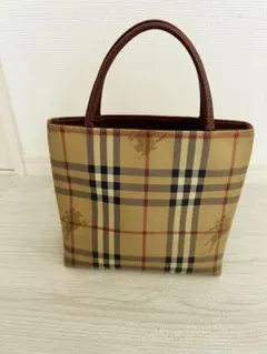 Burberry ミニトート　ハンドバッグ　チェック　PVC 小型