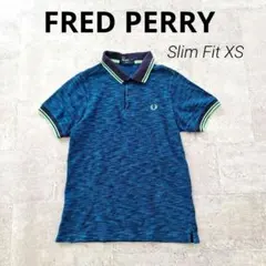 美品✨FRED PERRY XS Slim Fit フレッドペリー ポロシャツ