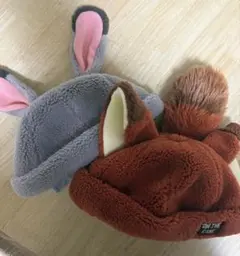 新品タグ付　ズートピア　ファンキャップ　ニック　ジュディ　香港ディズニー　帽子