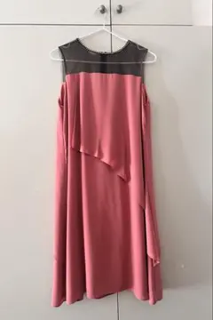 結婚式・お呼ばれ　ワンピース　コーラルピンクAIMER エメ24-6-074