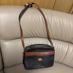 バリーBallyショルダーバッグ本革レザー紺色レディースメンズ旅行ポーチ鞄