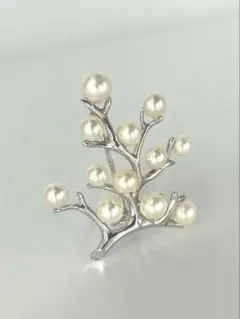 【極美品】ミキモト 幸福の木 ラージサイズ シルバー ブローチ 巾着 箱付き 極美品】ミキモト 幸福の木 ラージサイズ シルバー ブローチ